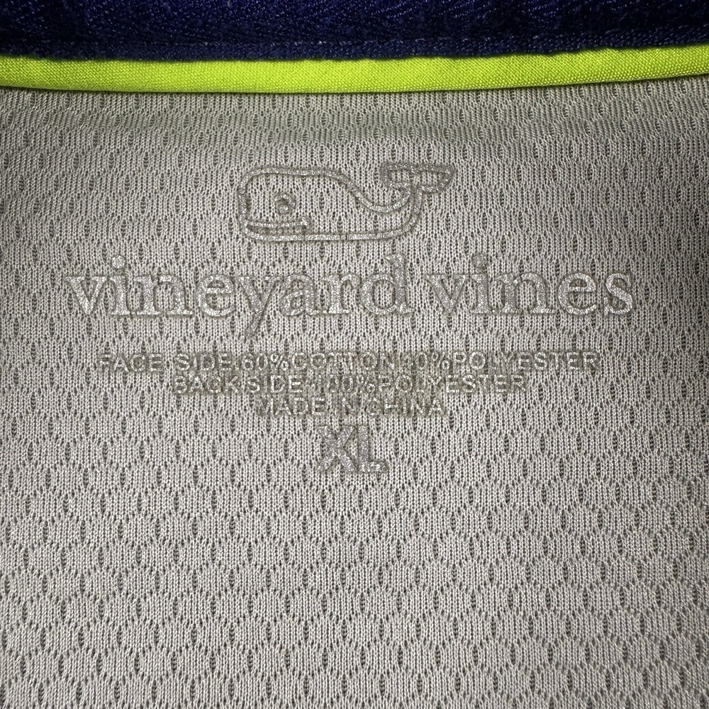 Vineyard Vines 1/4 Zip Pullover Mens XL Gray Blue Sweater Sweatshirt‎ Golf - Picture 2 of 9